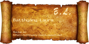 Batthyány Laura névjegykártya