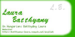laura batthyany business card