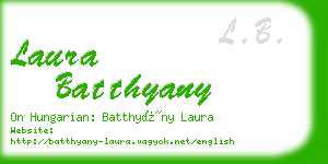 laura batthyany business card